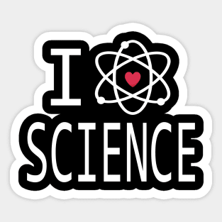 I Love Science Sticker